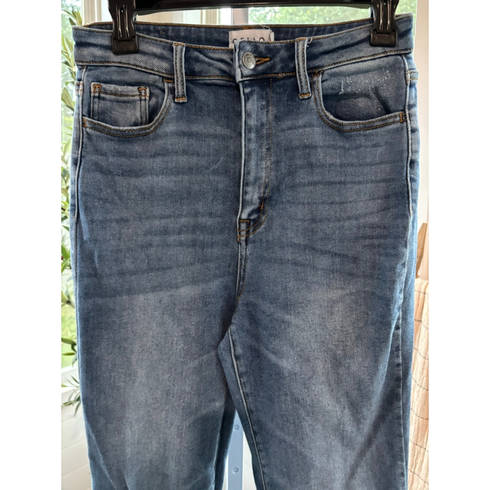 Women's Cello Jeans Flare Two-Tone Blue Size, 11 - Picture 10 of 10